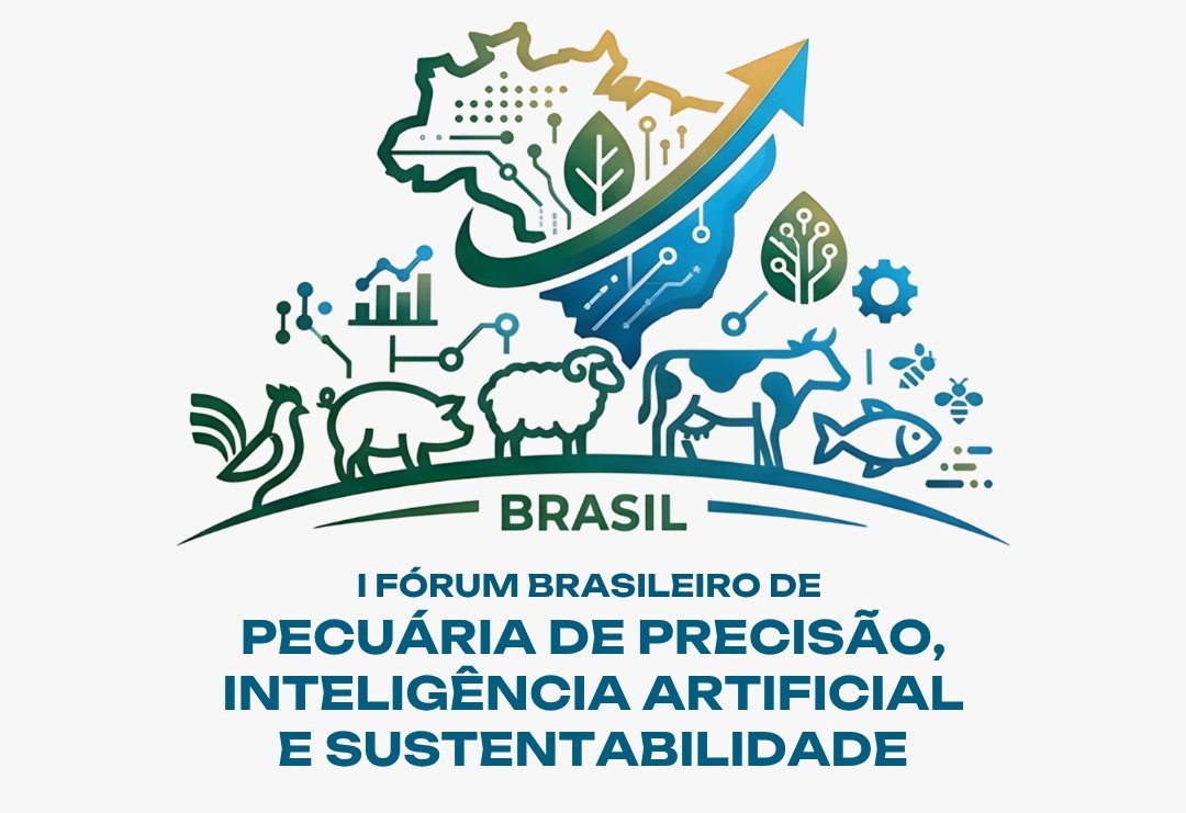 Folder oficial do I Fórum Brasileiro de Pecuária de Precisão, IA e Sustentabilidade